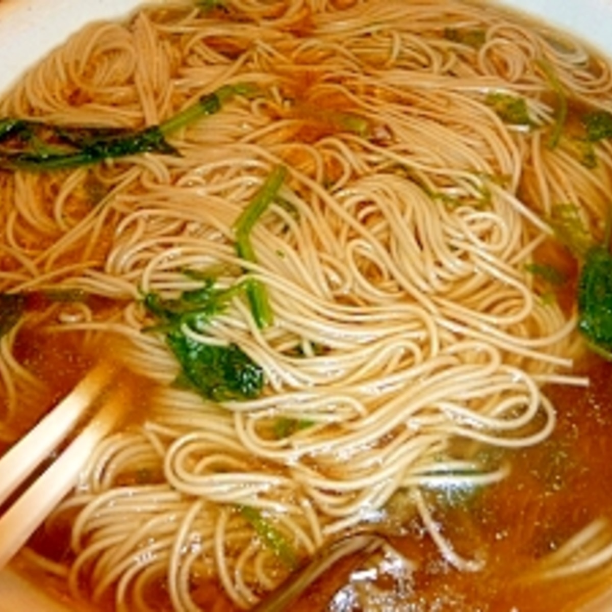 寒い朝はコレ 鶏ガラスープのしょうが入りにゅうめん レシピ 作り方 By Mina 楽天レシピ